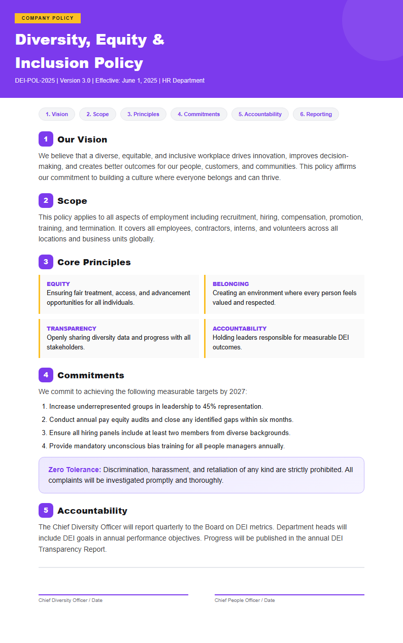 Bold contemporary policy with vibrant accents